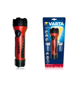 Varta Industr.Rubbermate LED 2D 18641 Black, Red Hand flashlight