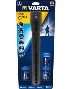 Varta HIGH OPTICS F40 Black Universal flashlight LED